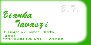 bianka tavaszi business card